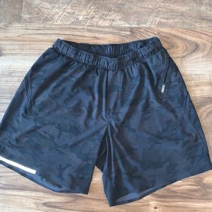Camo Print Lululemon Surge Shorts